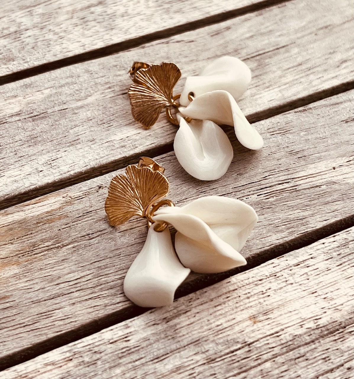 Boucles d'oreille Ginkgo