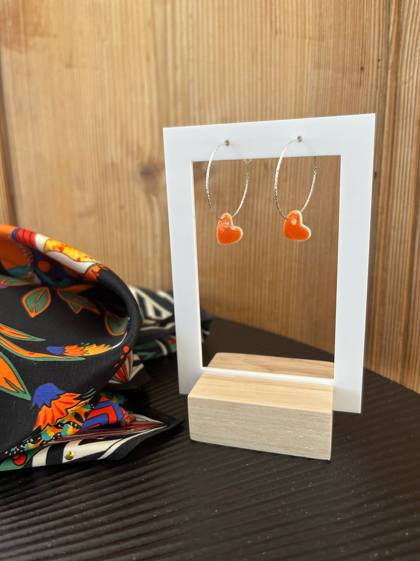 Boucles d'oreille Orange