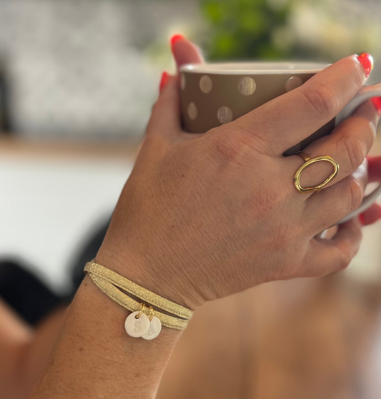 bracelet doré personnalisable