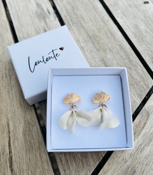 Boucles d'oreille Ginkgo