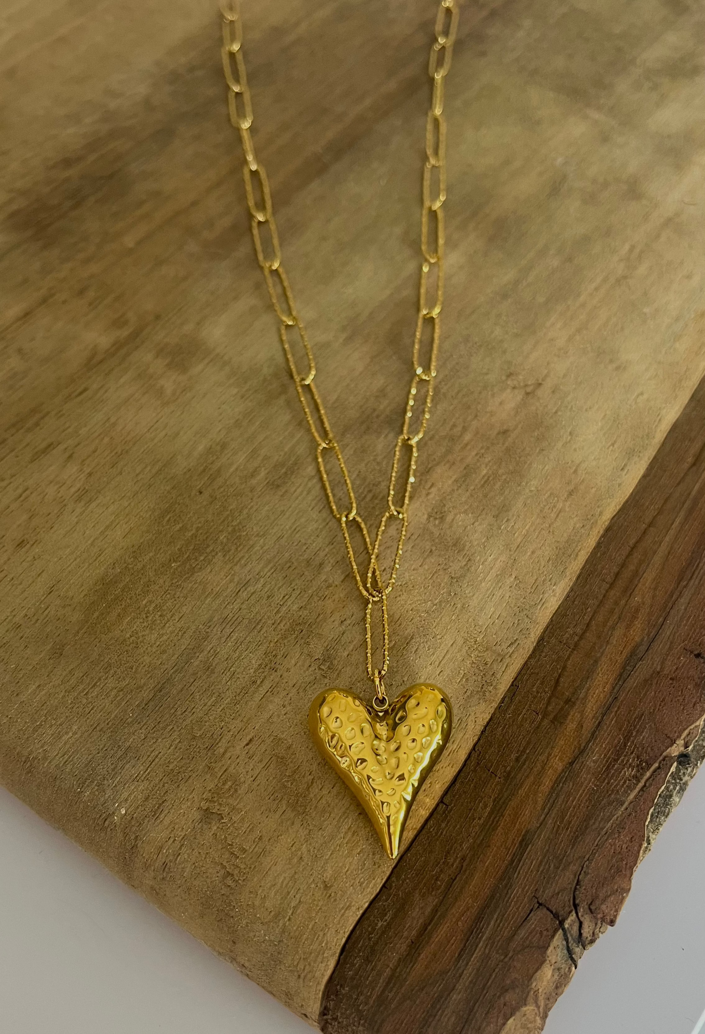 Collier sautoir coeur