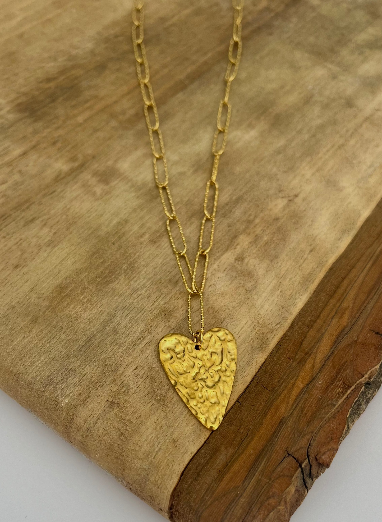 Collier sautoir coeur