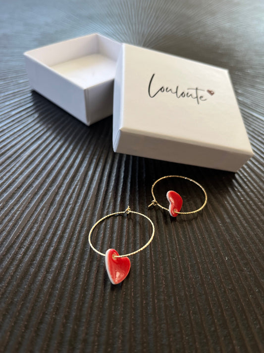 Boucles d'oreille Amoureuse