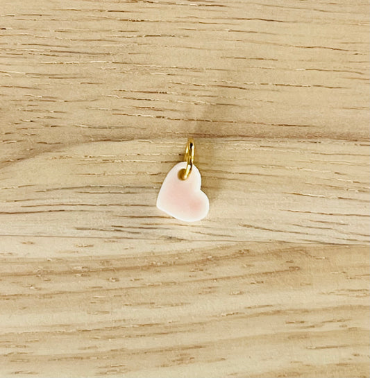 Pendentif mini coeur rose pâle